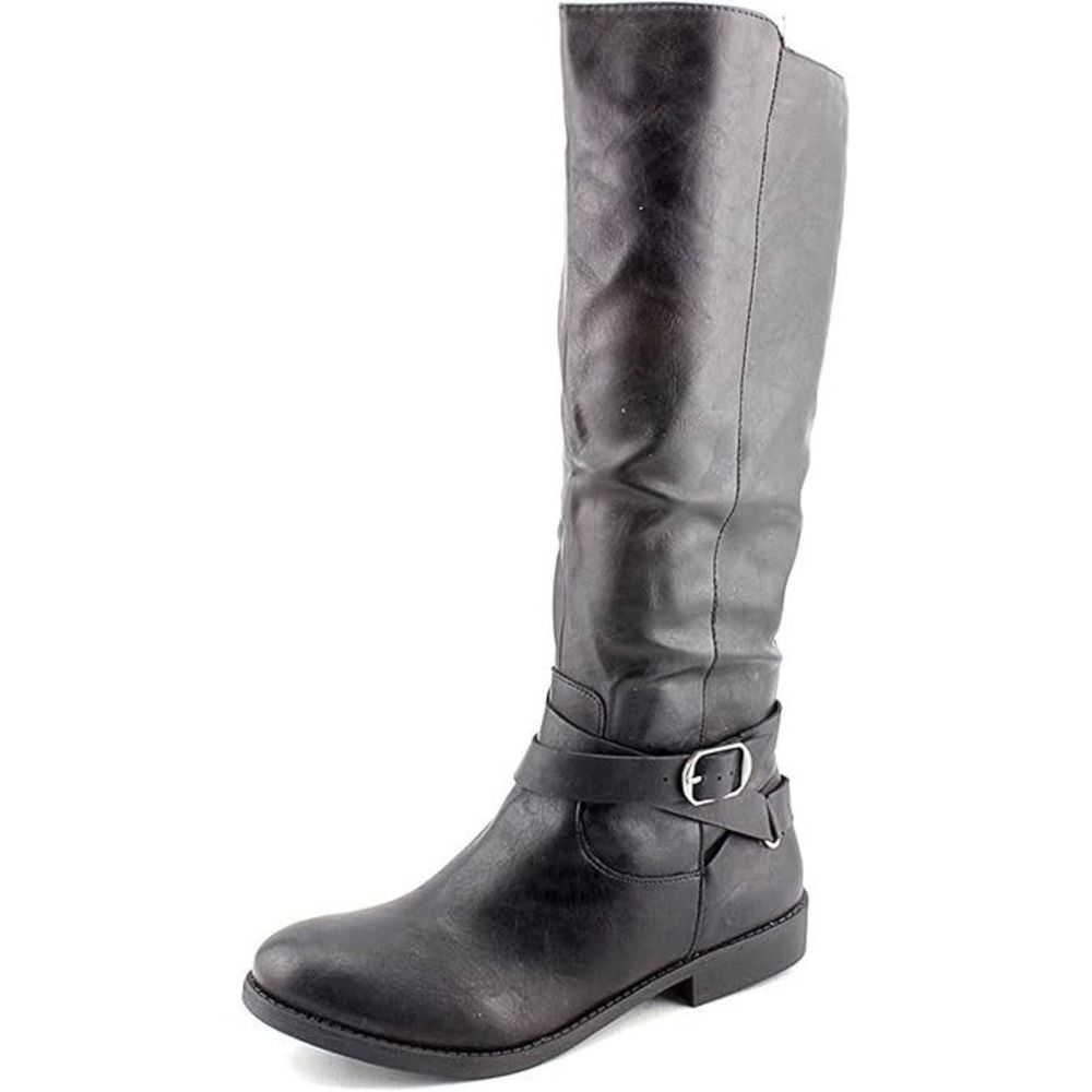 NWOT Style & Co 5 Madixe Faux Leather Round Toe Riding Boots 132188